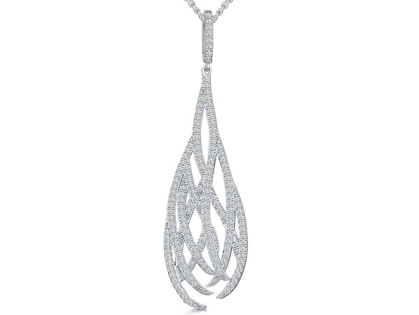 Sterling Silver Filigree Lattice Pendant-JOOLS by Jenny Brown