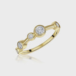 Load and play video in Gallery viewer, Yellow Gold Single Row Stackable Bubble Ring-JOOLS by Jenny Brown
