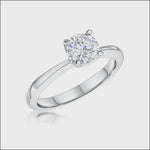 Load and play video in Gallery viewer, BRILLIANT CUT SOLITAIRE RING SET WITH A SINGLE CUBIC ZIRCONIA STONE - JOOLS By Jenny Brown
