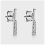 Load and play video in Gallery viewer, Sterling Silver Bar Stud Earrings  - JOOLS by Jenny Brown 
