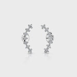 Load and play video in Gallery viewer, Sterling Silver Cuff Climber Earrings
