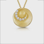 Load and play video in Gallery viewer, Yellow Gold Satin Swirl Pendant-JOOLS byJenny Brown
