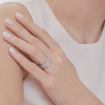 Load and play video in Gallery viewer, Sterling Silver Chunky  Half Pave Set Ring
