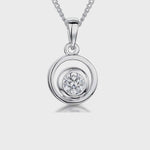 Load and play video in Gallery viewer, Sterling Silver Small Circle Drop Pendant - JOOLS By Jenny Brown

