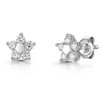 Load image into Gallery viewer, Sterling Silver  Small Flower Stud  Earrings
