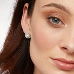 Load image into Gallery viewer, Sterling Silver And  Pearl Art Deco  Baguette Earrings
