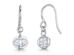 Load image into Gallery viewer, Sterling Silver Sphere Cubic Zirconia  Earrings- JOOLS by Jenny Brown
