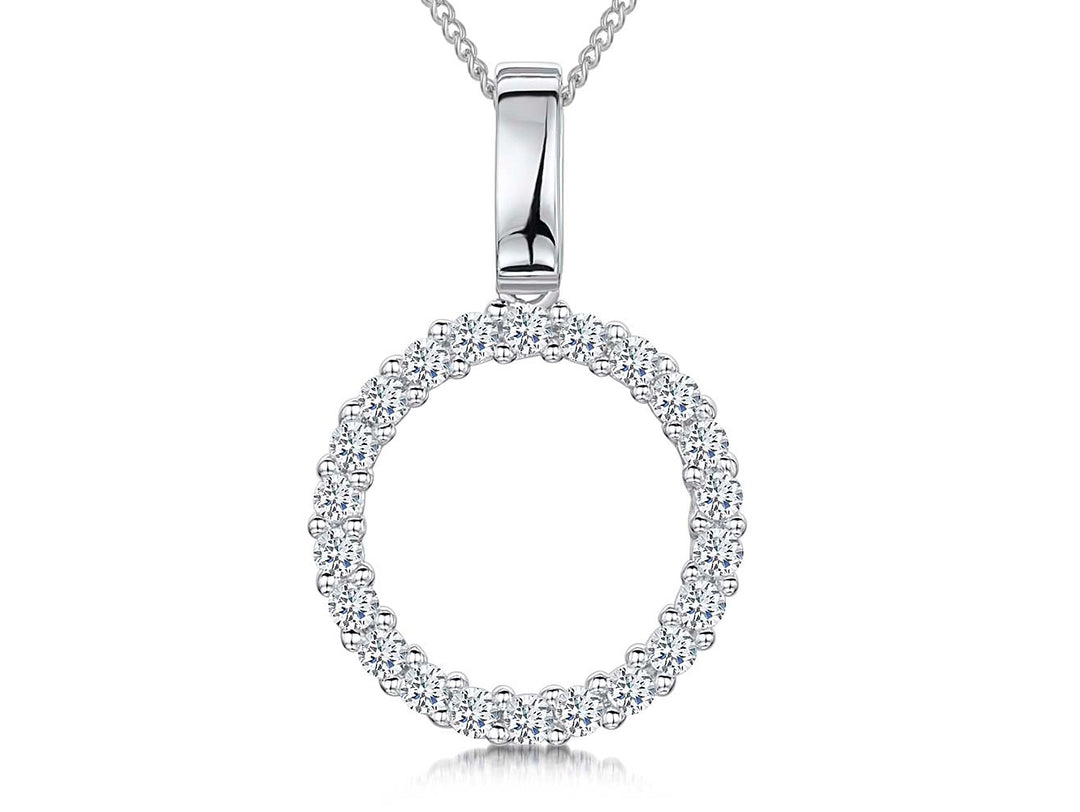 Sterling Silver Open Circle  Pendant - JOOLS By Jenny Brown