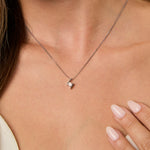 Load image into Gallery viewer, Sterling Silver Solitaire  Bar Pendant-JOOLS by Jenny Brown
