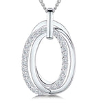 Load image into Gallery viewer, Sterling Silver Oval Double Link Pendant
