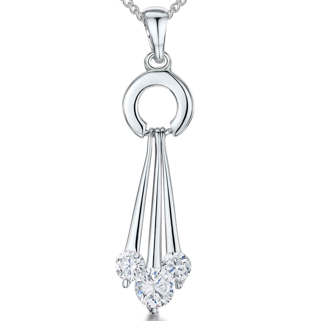 Sterling Silver 3 Strand Pendant