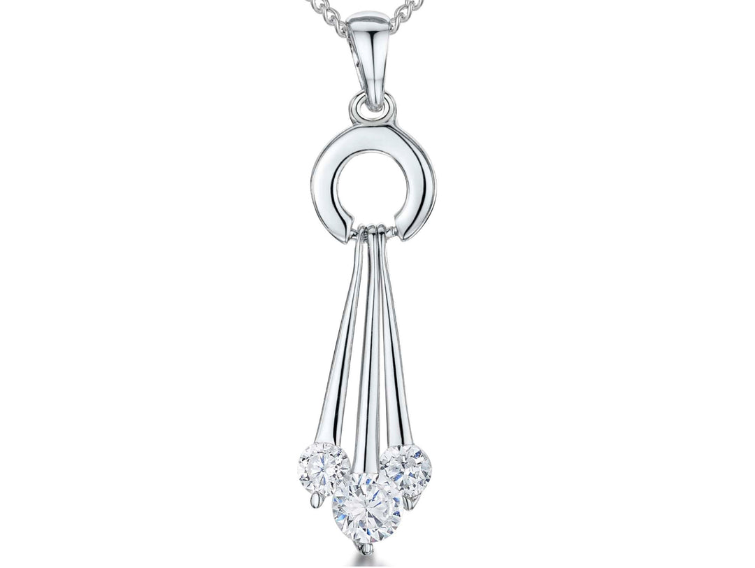 Sterling Silver 3 Strand Pendant