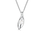 Load image into Gallery viewer, Sterling Silver Pearl Marquise Shape Pendant
