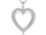 Load image into Gallery viewer, Sterling Silver Open Heart Pendant - JOOLS By Jenny Brown

