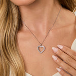 Load image into Gallery viewer, Sterling Silver Open Heart Pendant - JOOLS By Jenny Brown
