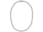 Load image into Gallery viewer, A sterling silver  41.5tennis necklace with cubic zirconia stones set in a 4 claw setting-JOOLS by Jenny Brown
