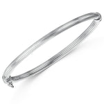Load image into Gallery viewer, Sterilng Silver Ridged Bangle-JOOLS by Jenny Brown
