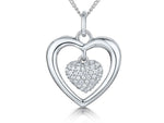 Load image into Gallery viewer, Sterling Silver Open Pendant With Heart Centre - JOOLS By Jenny Brown
