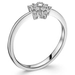 Load image into Gallery viewer, White Gold &amp; Diamond Flower Ring-JOOLS by Jenny Brown
