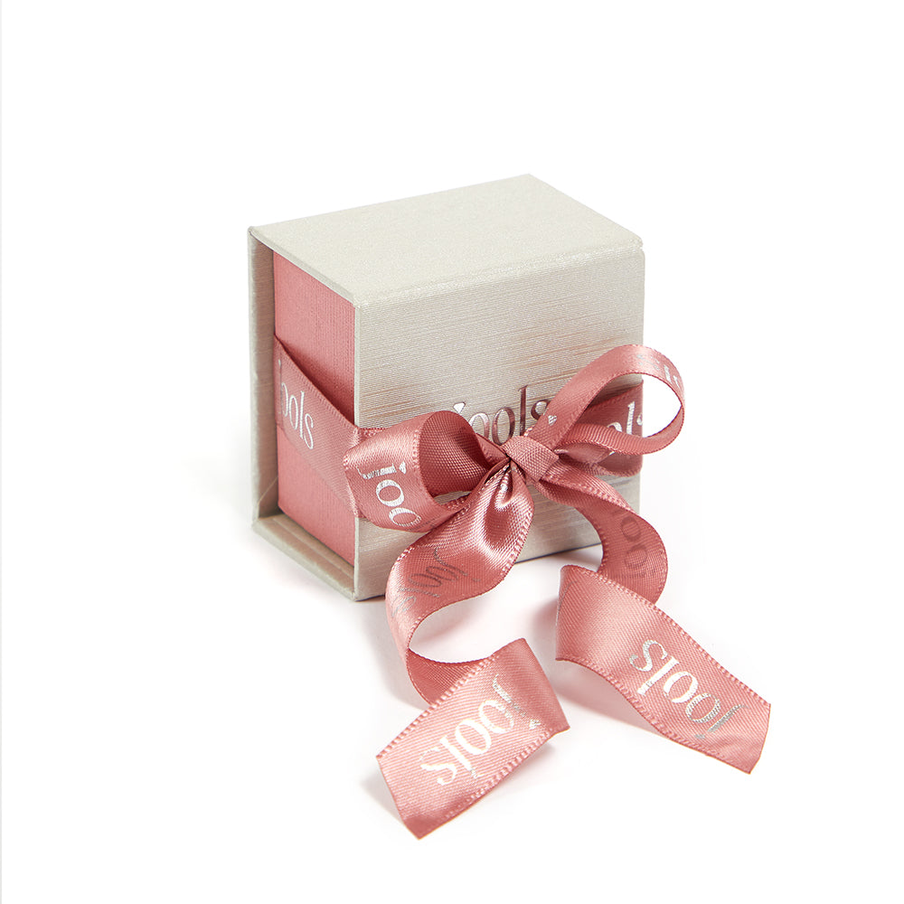 Sterling Silver Flower Stud Earring With Central Cubic Zirconia