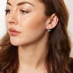 Load image into Gallery viewer, Sterling Silver Bumble Bee Earrings With Black Enamel Stripes JOOLS by Jenny brown
