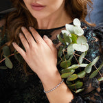 Load image into Gallery viewer, Sterling Silver And Cubic Zirconia 1.86 Carat Line Bracelet Rub Set-JOOLS by Jenny Brown
