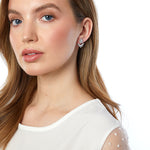 Load image into Gallery viewer, Sterling Silver &amp; Cubic Zirconia Jacket Earring With Peardrop Stud &amp; Marquise Fan JOOLS by Jenny Brown
