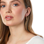 Load image into Gallery viewer, Sterling Silver Yellow 3 Stone Drop Earrings Set With Cubic Zirconia Stones JOOLS by Jenny Brown
