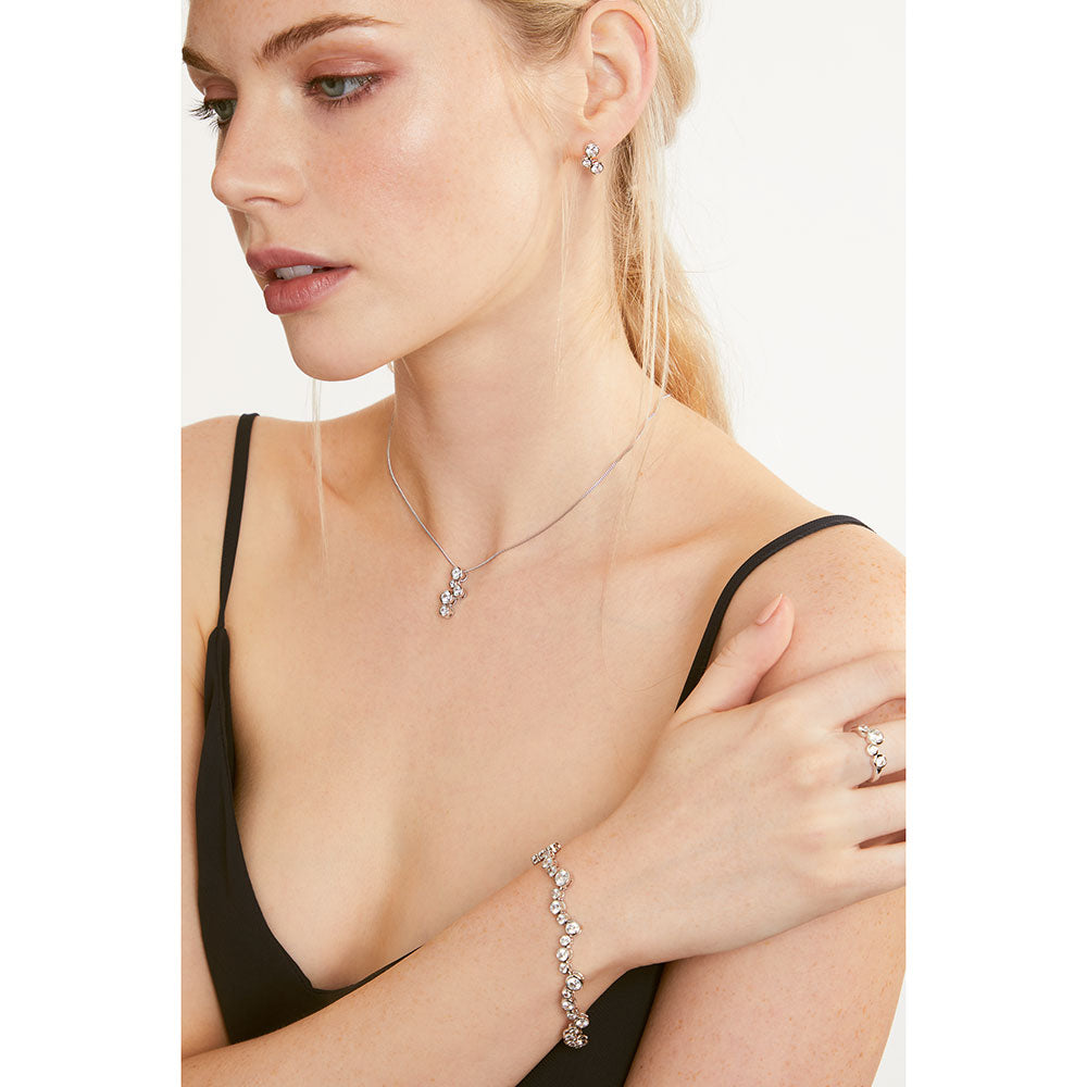 Sterling Silver Three Stone Raindance Boodles Style Earrings - JOOLS By Jenny Brown