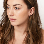 Load image into Gallery viewer, Sterling Silver Bee  and Rose Gold Stud Earrings Set with Cubic Zirconia- JOOLS by Jenny Brown
