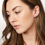 Load image into Gallery viewer, Sterling Silver Bee Stud Earrings Set with Cubic Zirconia- JOOLS by Jenny Brown
