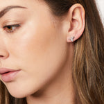 Load image into Gallery viewer, Sterling Silver Bee Stud Earrings Set with Cubic Zirconia- JOOLS by Jenny Brown
