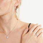 Load image into Gallery viewer, Sterling Silver Halo 1 Carat Halo Pendant Set With Cubic Zirconia Stones- JOOLS by Jenny Brown
