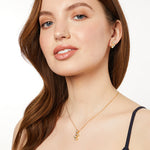 Load image into Gallery viewer, Sterling Silver Yellow Gold Bubble Pendant With Cubic Zirconia Stones-JOOLS by Jenny Brown
