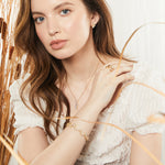 Load image into Gallery viewer, Sterling Silver Yellow Gold Bubble Pendant With Cubic Zirconia Stones-JOOLS by Jenny Brown
