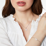 Load image into Gallery viewer, Sterling Silver Hamsa Hand Necklace Pave Set With Cubic Zirconia Stones  - JOOLS By Jenny Brown
