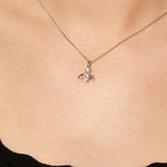 Load image into Gallery viewer, Sterling Silver Bee Necklace Set With An Oval Cubic Zirconia - JOOLS By Jenny Brown
