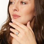 Load image into Gallery viewer, Sterling Silver Solitaire 2 Carat Cubic Zirconia Ring - JOOLS By Jenny Brown
