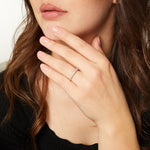 Load image into Gallery viewer, Sterling Silver Half  Eternity Ring Set With Cubic Zirconia Stones JOOLS by Jenny Brown
