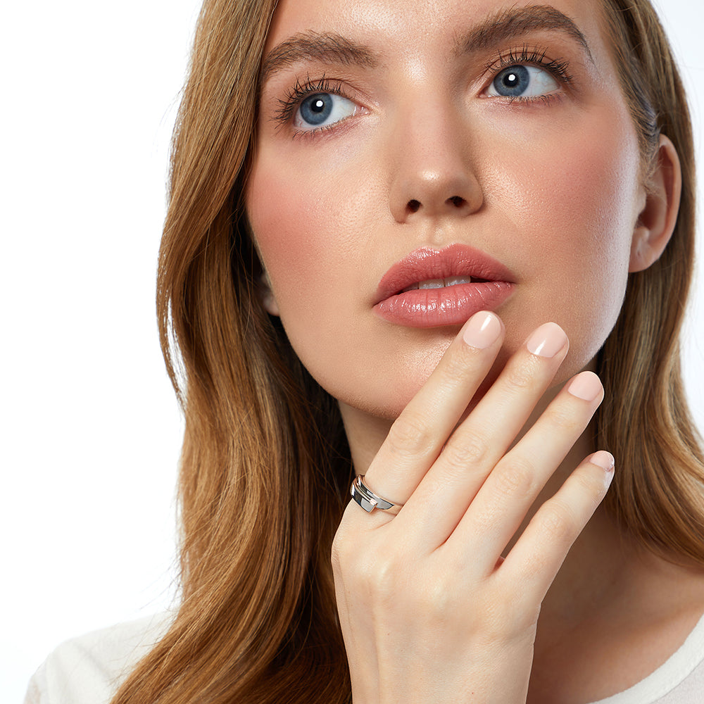 Sterling Silver Wrap Over Band Ring JOOLS by Jenny Brown