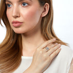 Load image into Gallery viewer, A sterling silver wide concave wave ring with a polished finish-JOOLS by Jenny Brown
