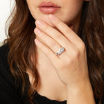 Load image into Gallery viewer, Sterling Silver  5.75 Carat  Pear Solitaire Ring  - JOOLS By Jenny Brown

