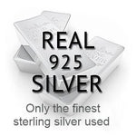 Load image into Gallery viewer, Sterling Silver Pyramid Shaped Pendant On A Fixed Chain With Pave Set Cubic Zirconias
