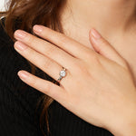 Load image into Gallery viewer, Sterling Silver 1 Carat Solitaire Ring Set With A Cubic Zirconia In A Bezel Setting - JOOLS By Jenny Brown
