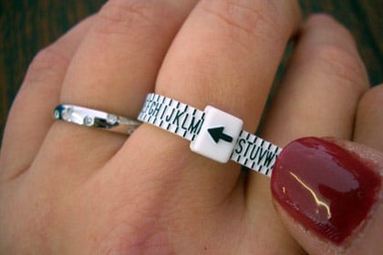 Sterling Silver Offset Cubic Zirconia Ring