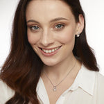 Load image into Gallery viewer, Sterling Silver Pearl  Open Loop Pendant-JOOLS by Jenny Brown
