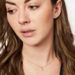 Load image into Gallery viewer, Sterling Silver Solitaire Square Pendant &amp; Earrings - JOOLS By Jenny Brown
