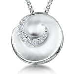 Load image into Gallery viewer, Sterling Silver Satin Finished Round Pendant
