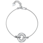 Load image into Gallery viewer, Sterling Silver Bracelet With  Cubic Zirconia Stone - JOOLS By Jenny Brown
