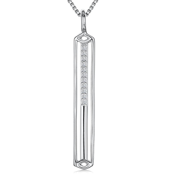Sterling Silver Pendant -Rectangular 